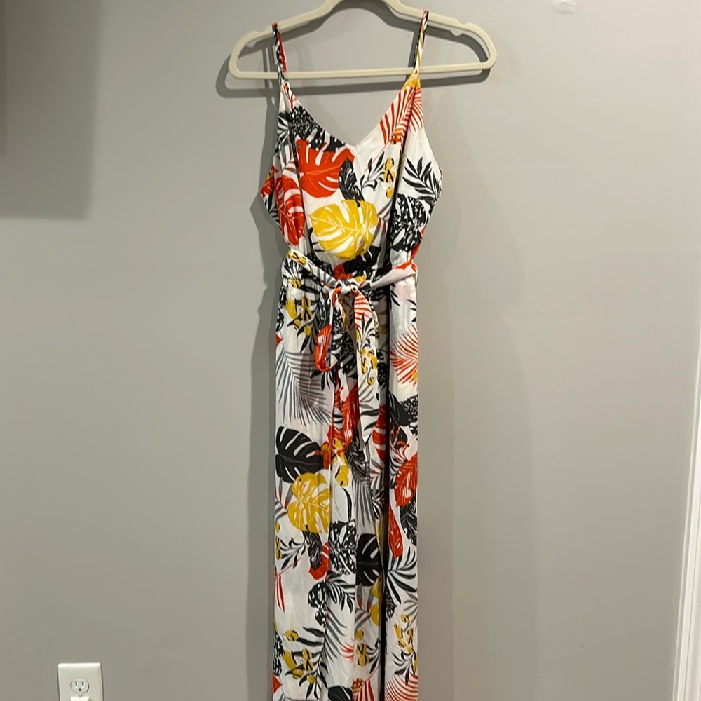 Tropical Print Jumper - Size L